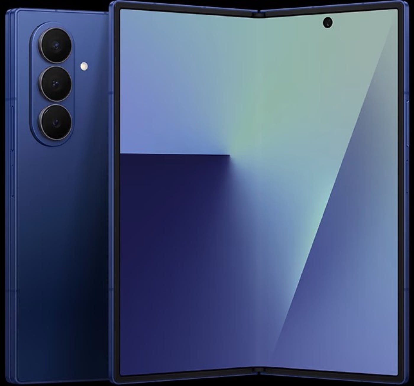 Galaxy Z Fold 7 in Blue Shadow, unfolded
